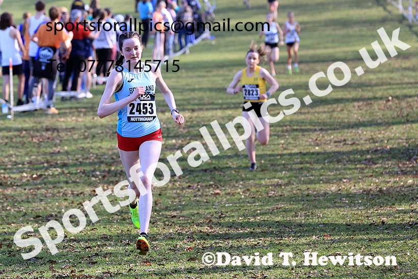 Women under-20s 2025 UK CAU Inter Counties Cross Country Champs., Wollaton Park, Nottingham. Photo: David T. Hewitson/Sports for All Pics